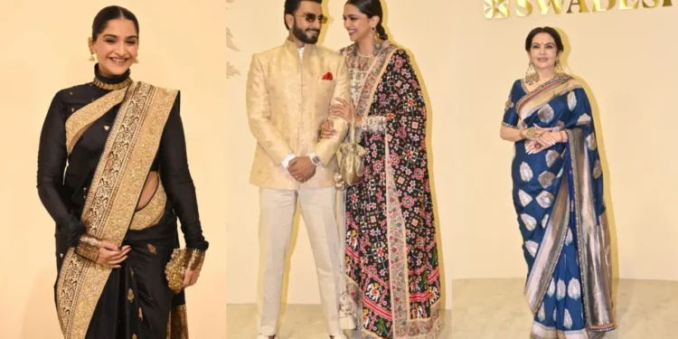 Mumbai Glam Alert: Ranveer, Deepika, Sonam Kapoor, Janhvi Kapoor Stun in Traditional Looks