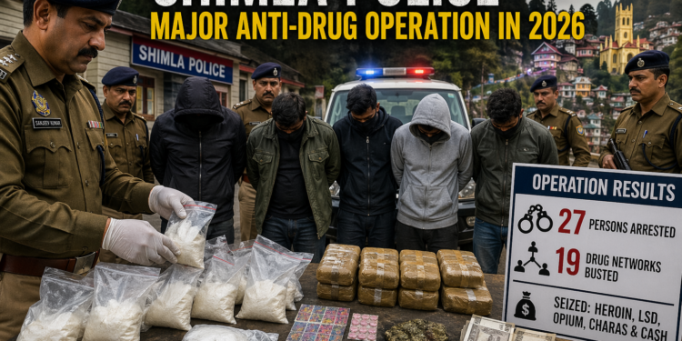 Major Anti-Drug Crackdown in Shimla Signals Intensified War on Narcotics